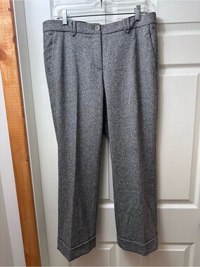 Luisa Cerano Wool Blend Cropped Pants Size 10 27” inseam